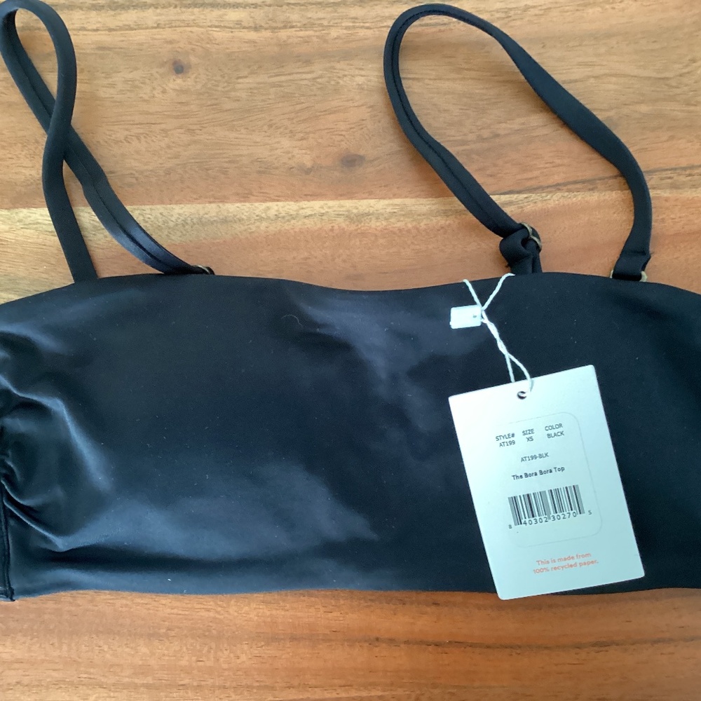 Andie Bora Bora Swim Top Black Size XS NWT